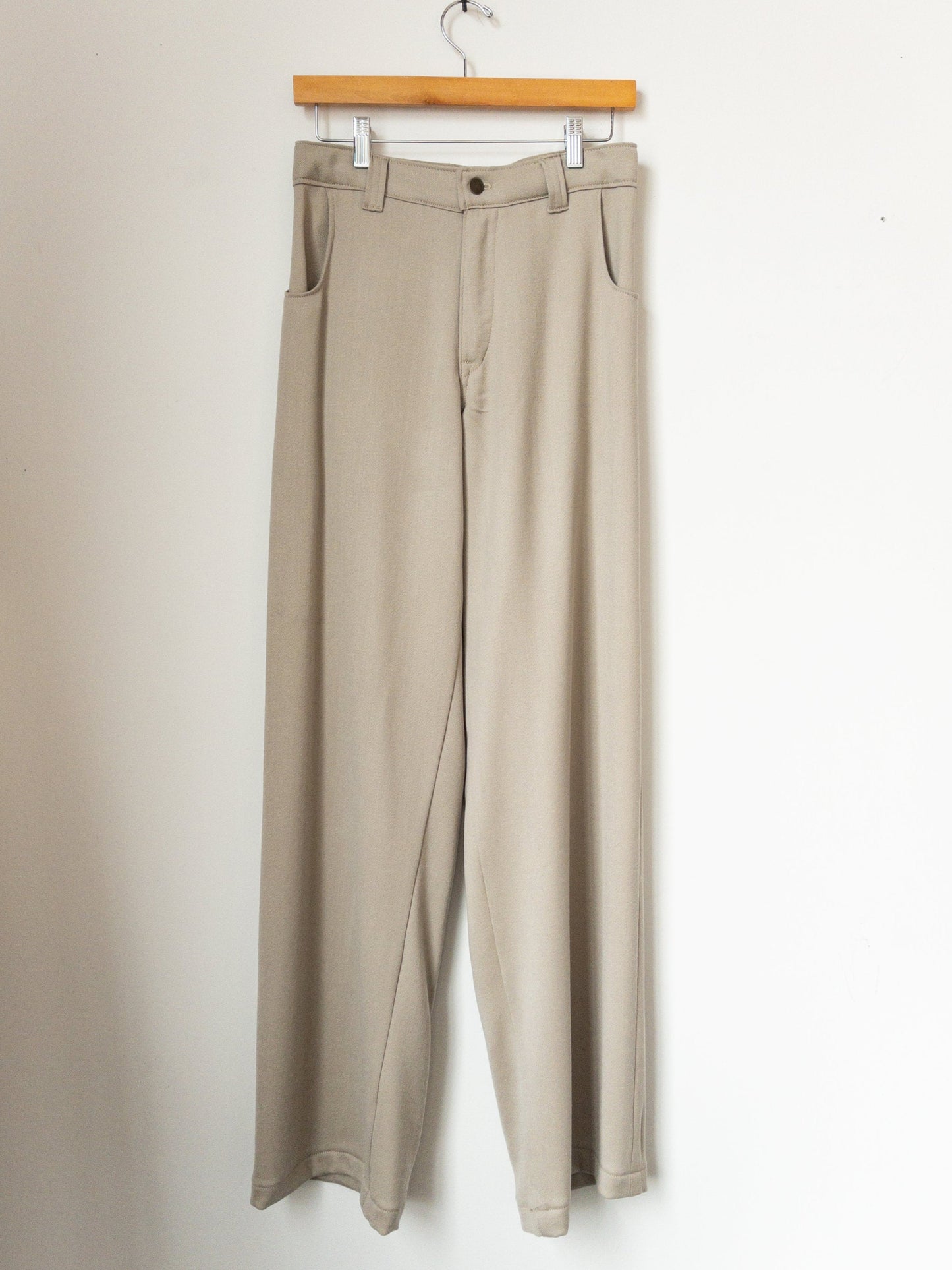 fluid pant, worsted wool crepe suiting