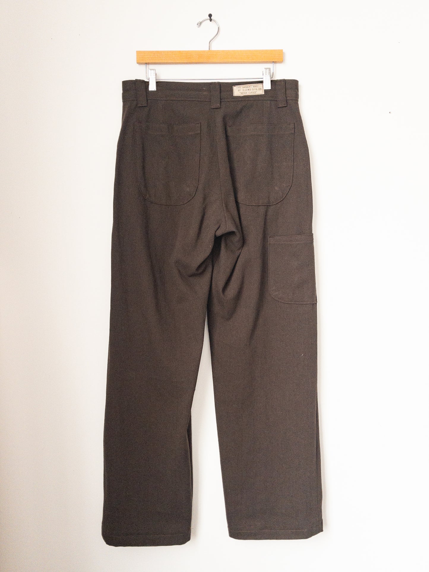 simple pant, cotton/linen twill