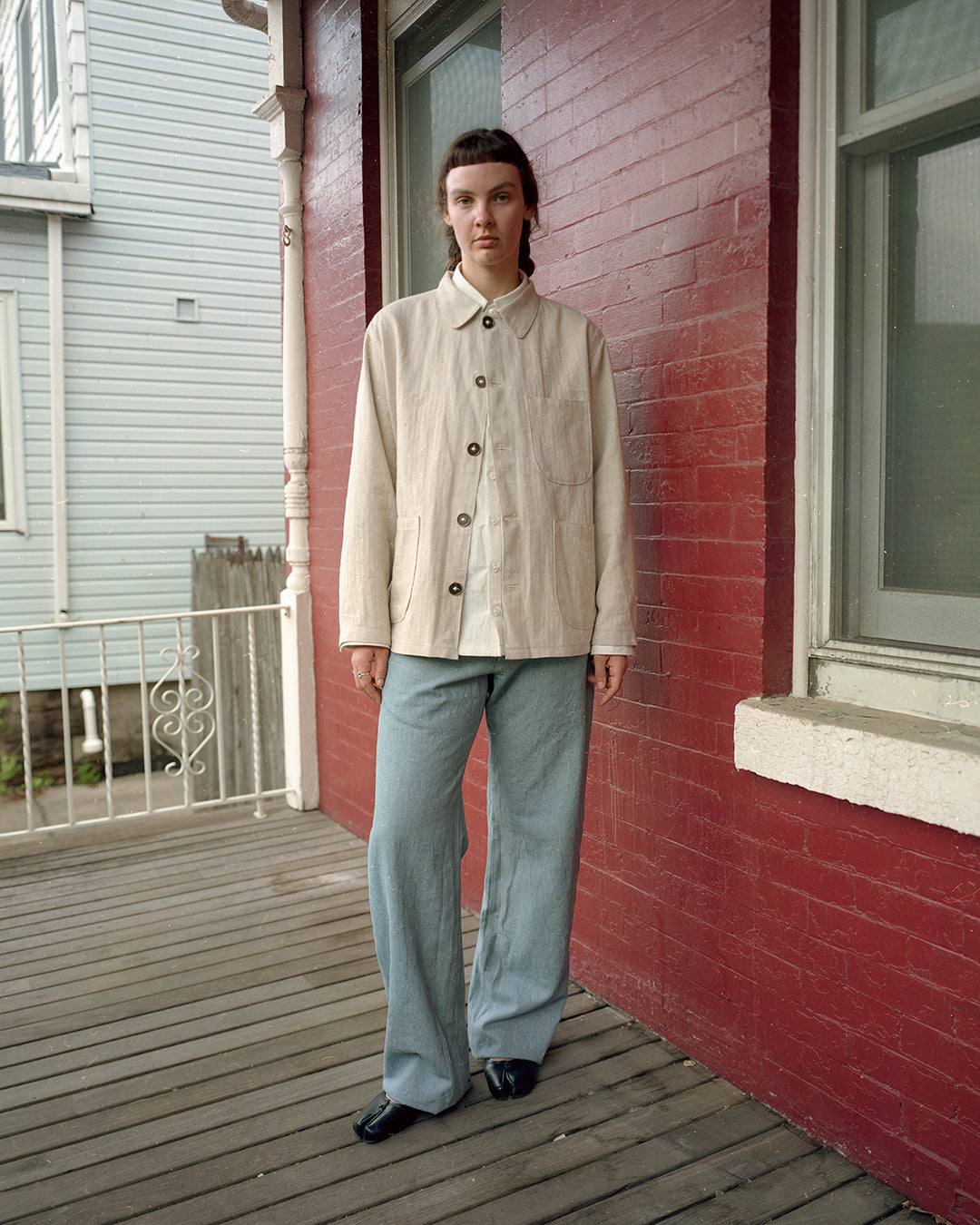 jeans, organic cotton light wash japanese denim