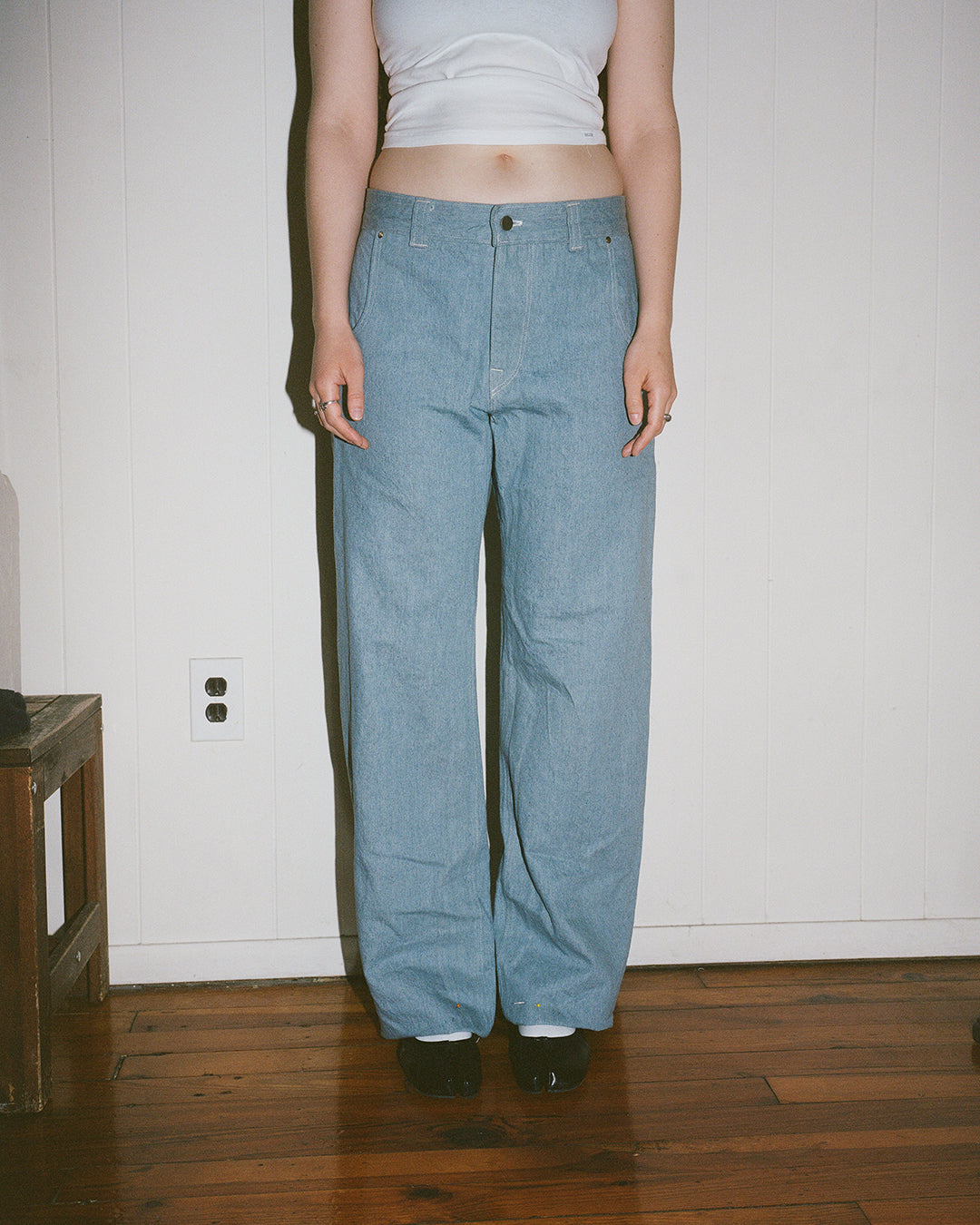 jeans, organic cotton light wash japanese denim