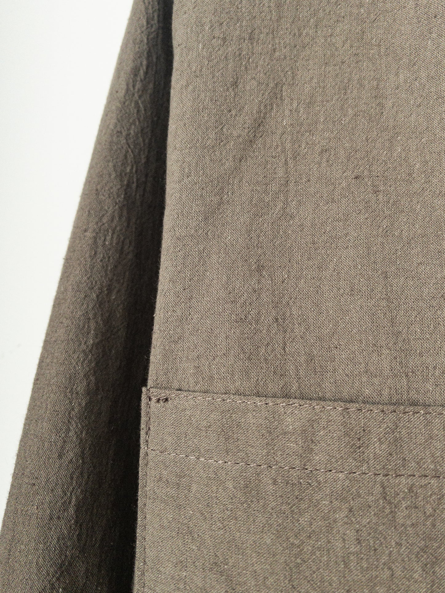 left hand oxford shirt, cotton/linen washed poplin