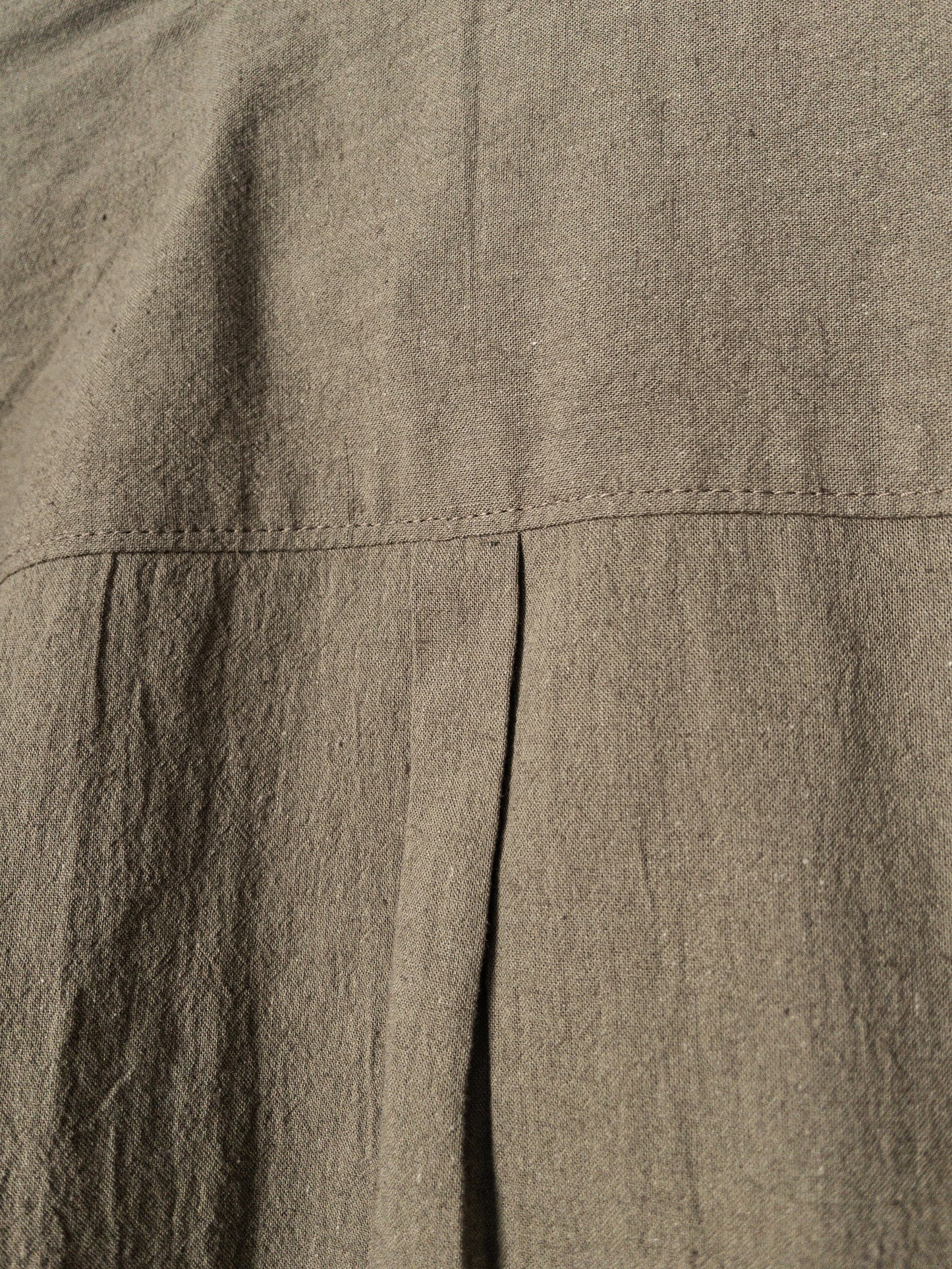 left hand oxford shirt, cotton/linen washed poplin