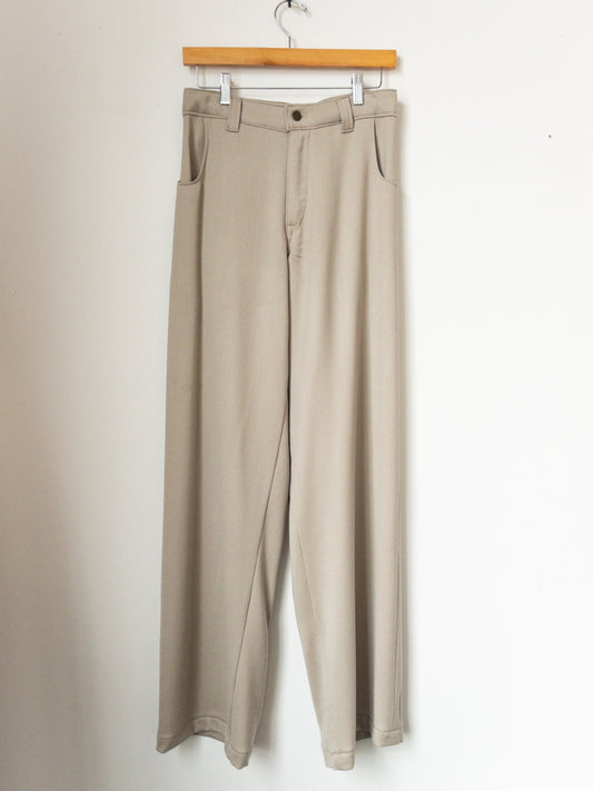 fluid pant, worsted wool crepe suiting