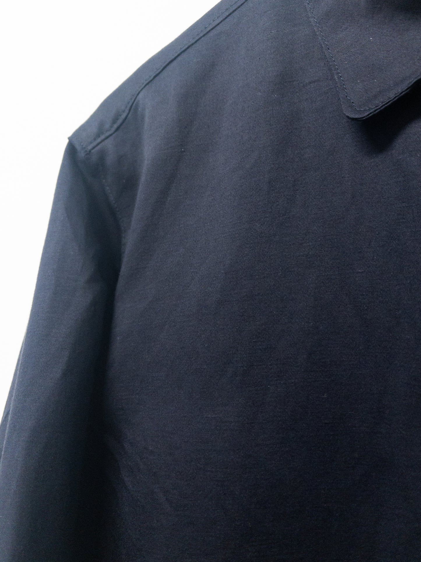 plain shirt, supima cotton/linen satin weave