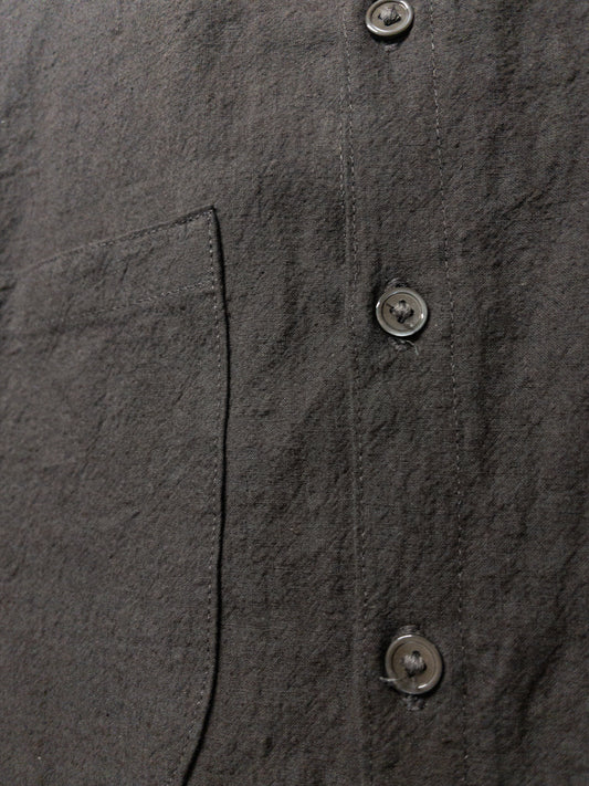left hand oxford shirt, cotton/linen washed poplin