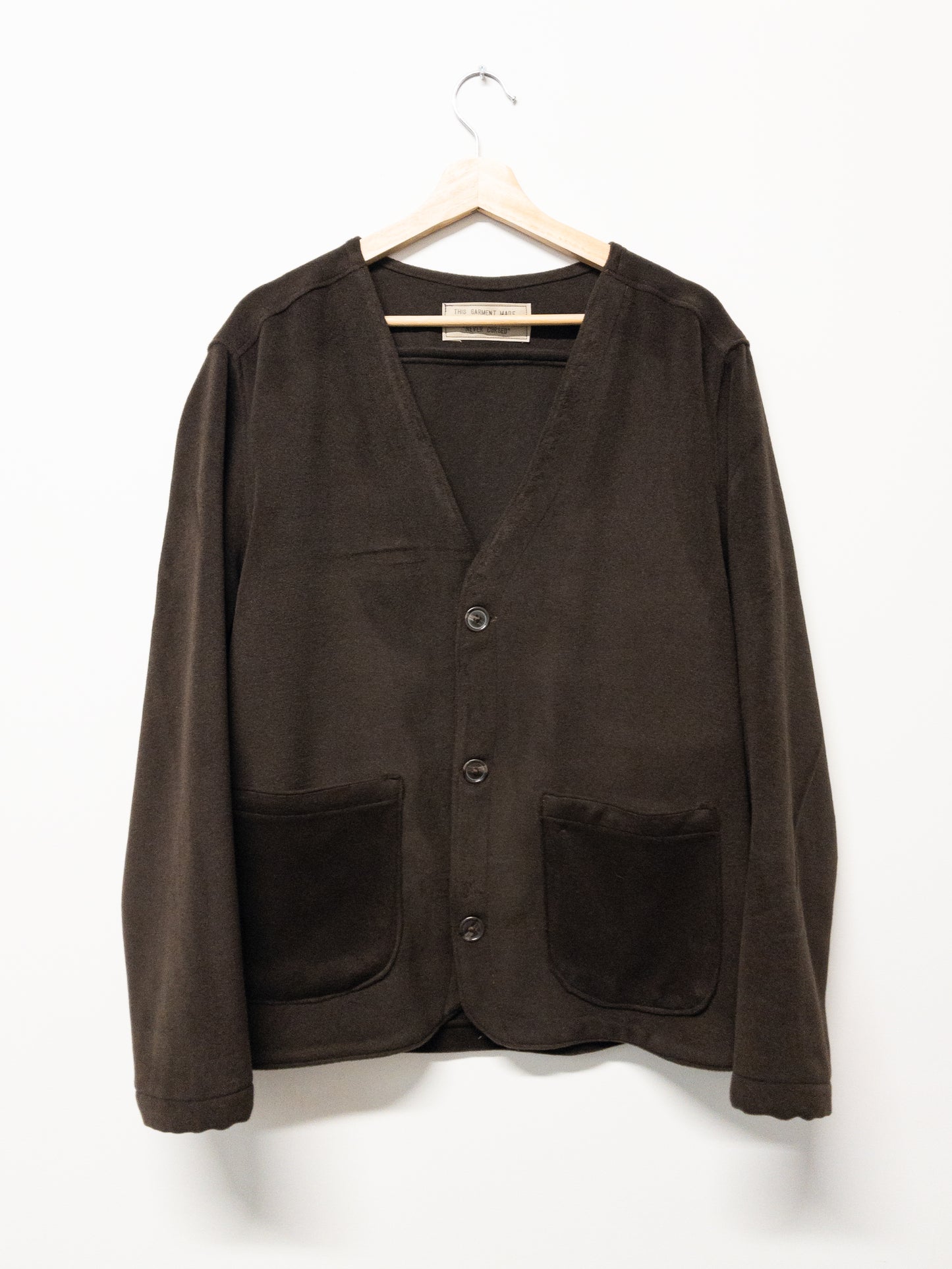 woven cardigan, wool/cashmere blend