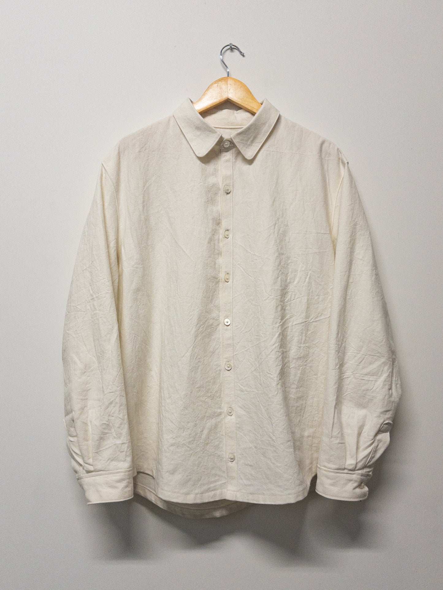 wrinkle shirt, cotton/linen/ramie plainweave