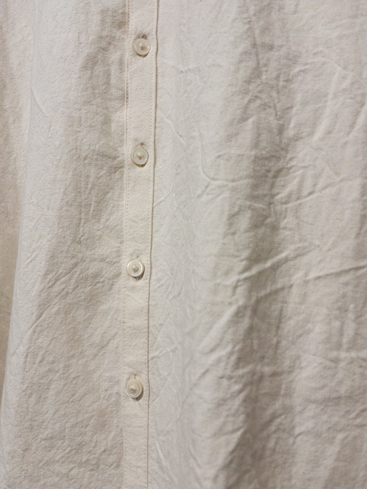 wrinkle shirt, cotton/linen/ramie plainweave