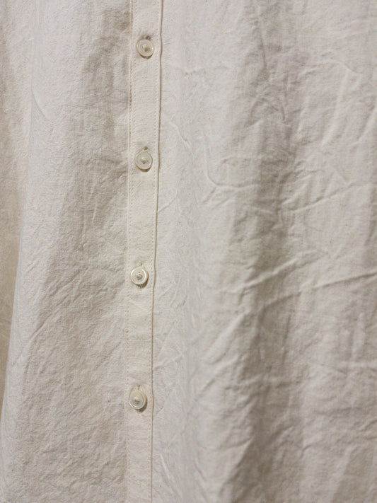 wrinkle shirt, cotton/linen/ramie plainweave