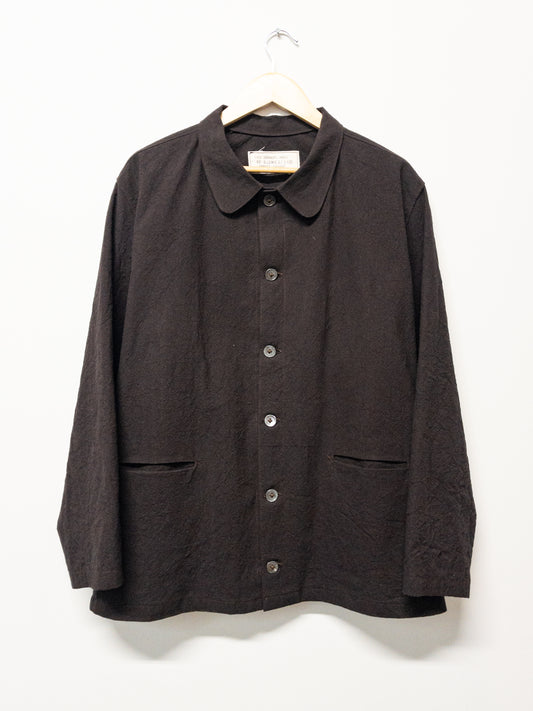 slit pocket chore, cotton/linen tumbled canvas