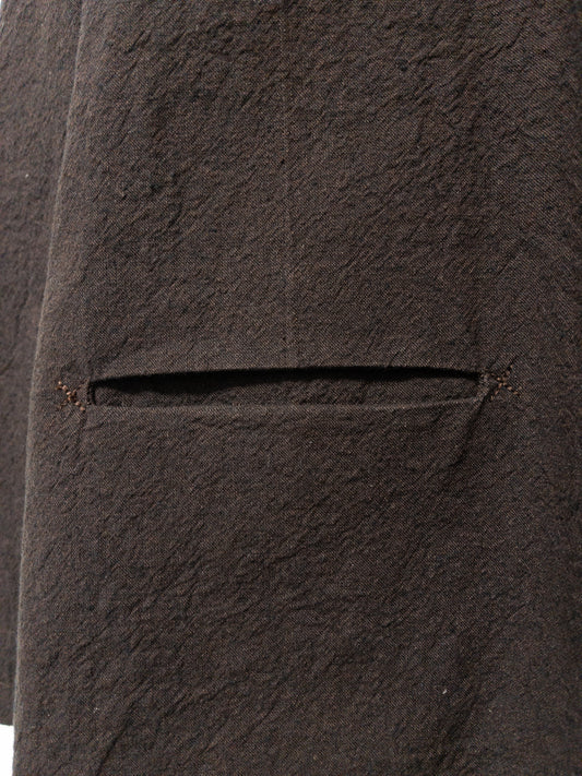 slit pocket chore, cotton/linen tumbled canvas