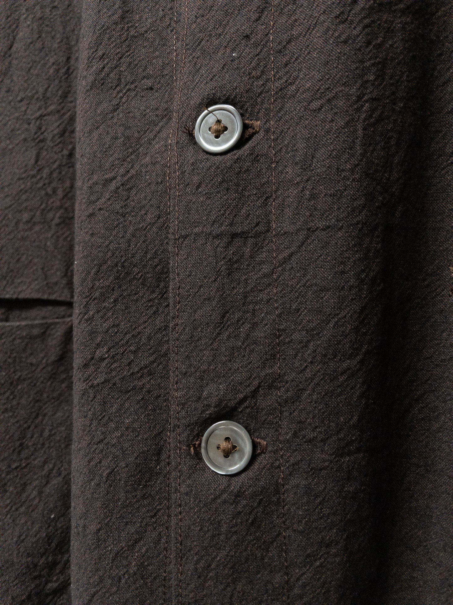 slit pocket chore, cotton/linen tumbled canvas