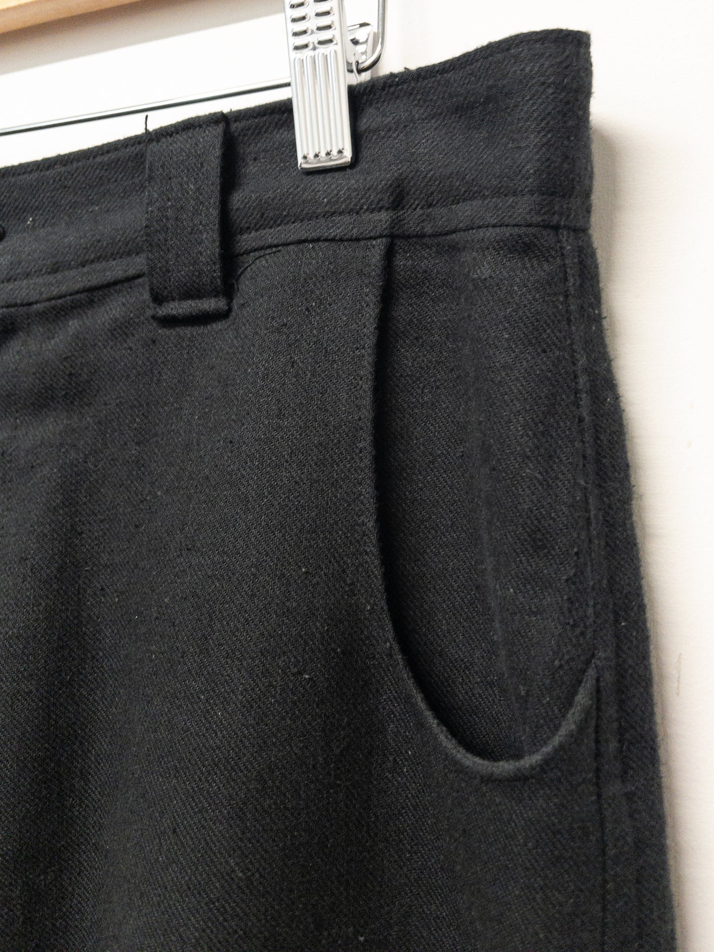flat front trousers, hemp/cotton/yak wool twill