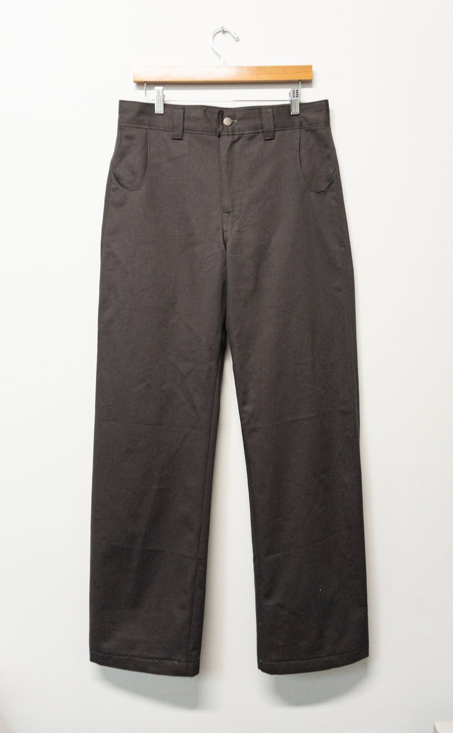 flat front trousers, cotton/hemp micro herringbone suiting