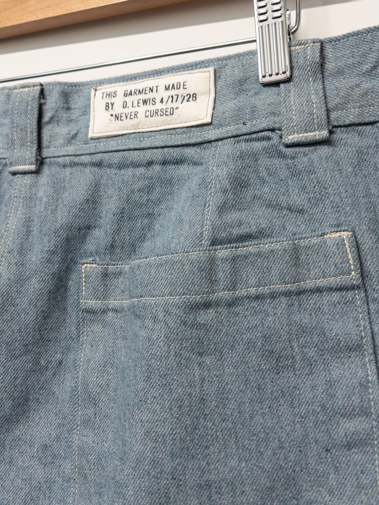 jeans, organic cotton light wash japanese denim