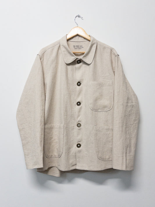 light chore, cotton/linen/ramie herringbone