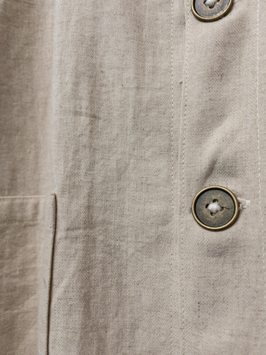 light chore, cotton/linen/ramie herringbone