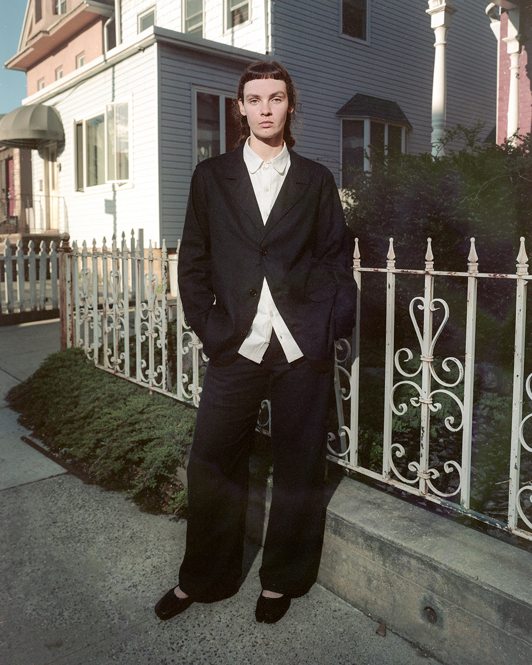 blazer, silk/linen twill